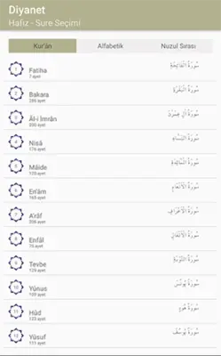 Diyanet Hafız android App screenshot 3